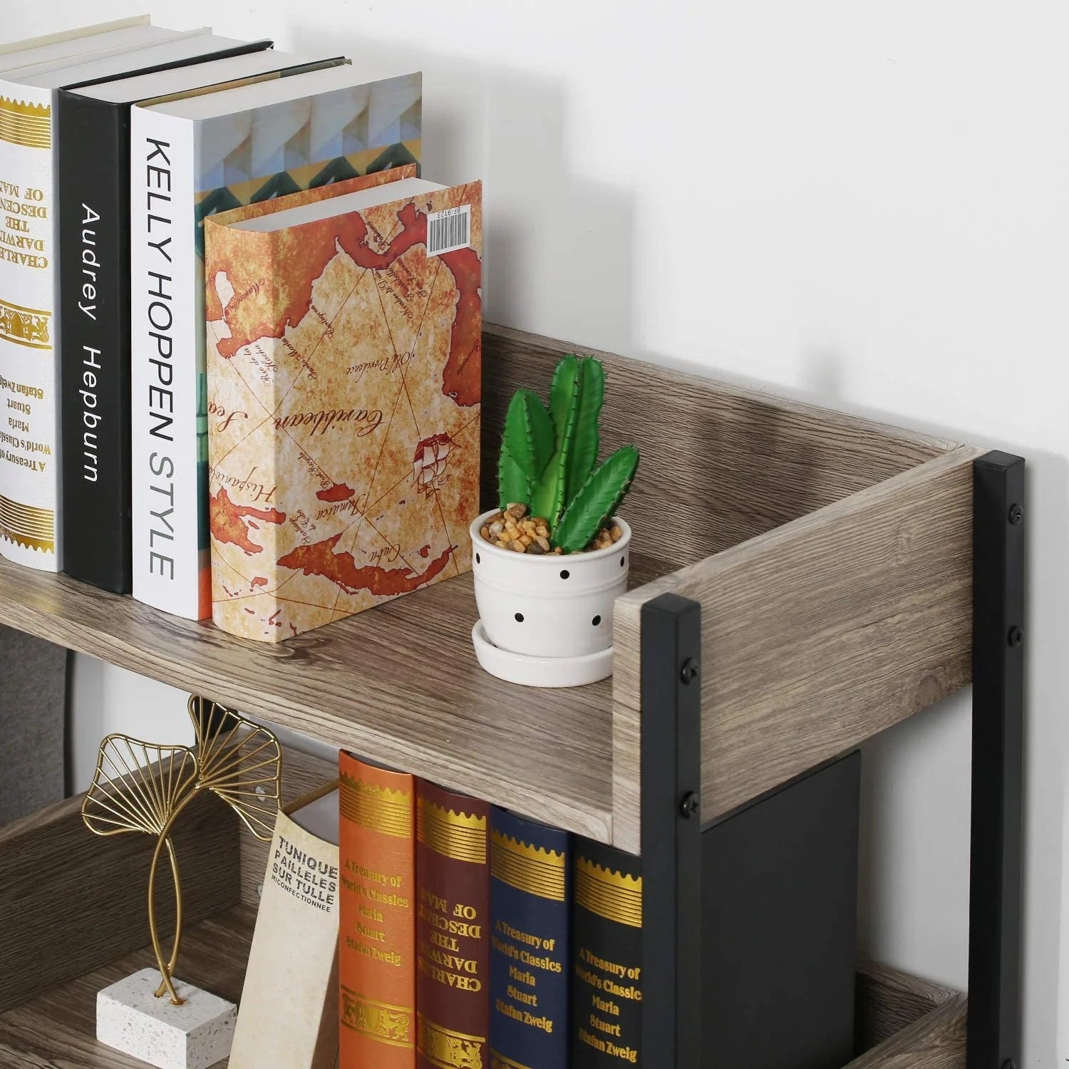 VECELO Organizer Lounge Bookcase Shelve Storage Rack Decor